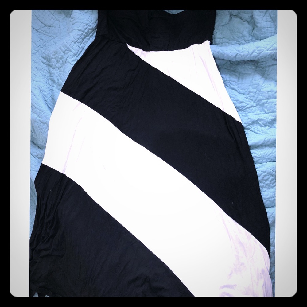 Plus size Chevron maxi skirt
